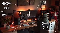 MODERN Tech BedRoom Tour Home Office Setup and Workspace 2021