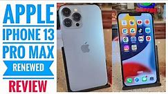 Amazon Renewed Apple iPhone 13 Pro Max Sierra Blue Review ATT