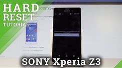 How to Hard Reset SONY Xperia Z3 - Reset Code / Factory Reset |HardReset.Info