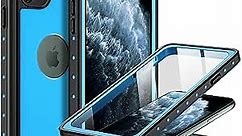 BEASTEK for Apple iPhone 11 Pro Waterproof Case, NRE Series, Shockproof Underwater IP68 Case, with Built-in Screen Protector Full Body Rugged Protective Cover, for iPhone 11 Pro 5.8 inch (Blue)
