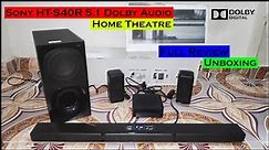Sony HT-S40R Real 5.1 Dolby Audio Home Theater Unboxing and Review | 600W Dolby sound system #sony