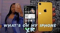 What’s On My IPhone XR * yellow * ! Widgets , Aesthetic HomeScreens & More !