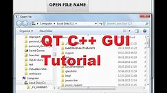 QT C++ GUI Tutorial 24- How to use QFileDialog