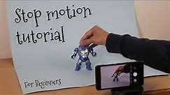 STOP MOTION Tutorial for Beginners