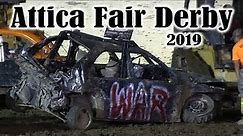 FLASHBACK - Attica Fair Demolition Derby 2019 (All Heats)