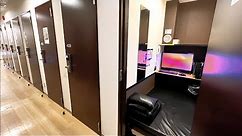 Staying at Japan's Private CAPSULE Room | Net Cafe Kaikatsu