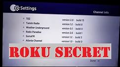Roku Tricks Hack: How To View Secret Build Screen