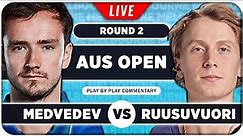 MEDVEDEV vs RUUSUVUORI • Australian Open 2024 • LIVE Tennis Play-by-Play Stream