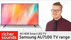 Samsung AU7100 4K HDR Smart LED TV range | Richer Sounds