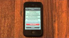 A: How to Erase and Factory Reset an iPhone 4S / 4 / 3GS / 3G - How to Use My iPhone Tutorial 3