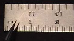 Measure using a 4R ruler Inch