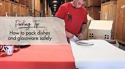 How to pack dishes and glassware safely