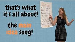 The Main Idea Song | Sample lesson teaching main idea and details to kindergarten first grade