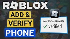 How To Add & Verify Your Phone Number On Roblox!