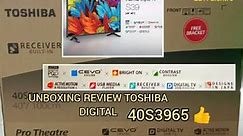 Toshiba led tv 40 inch full hd Review!!! 40S3965 Digital series Full HD TV lengkap pokoknya