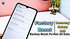 Samsung Galaxy A12 Factory Data Reset Guide || Take Full Restore Of All Samsung Phones🔥