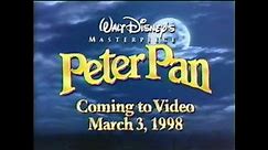 Peter Pan - 1998 VHS Trailer #2