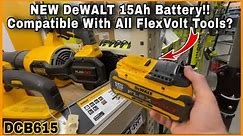 NEW DeWALT 15Ah FlexVolt Battery! Compatible W/ ALL FlexVolt Tools? We Go To Home Depot To Find Out!