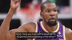Durant efficiency 'on another level' - Booker