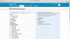 Create report layouts in Xero accounting software