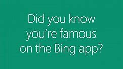 Got a celebrity #doppelganger? Find out with the Bing app. Open, take a selfie, let visual search do the rest.