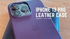 Iphone 13 PRO Leather Case Unboxing Dark Cherry