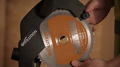 How to Change the Blade in the Evolution R210CMS Mitre Saw