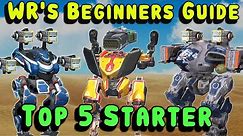 War Robots Top 5 BEGINNER SETUPS! WR Starter Guide & Gameplay