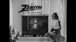 1960s ZENITH COLOR TV COMMERCIAL AFC AUTOMATIC FINE TUNING CONTROL SYSTEM XD38614f