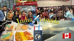 India To Canada🇨🇦 2024 | Flight Journey Experience Study Visa Air Canada Via London January Intake