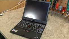 Submerged IBM ThinkPad X41 Tablet Laptop Computer Test