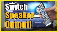How to Switch To External Speaker Output on Old Samsung Smart TV (Easy Method)