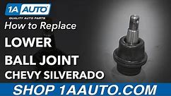 How to Replace Ball Joint 99-15 Chevy Silverado 1500