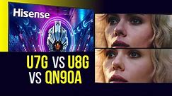 Hisense U7G vs U8G Side by Side Review: Best TV Under 1000 Wins!