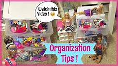 EASY Barbie Organization Tips !! How I Organize My Barbie Clothes And Accessories