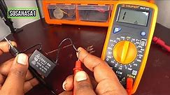 how to test this Fan capacitor / condenser using a digital multimeter model 33 (New Method)