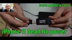iPhone 11 not charging Not turning on | How to diagnose and kill shorted capacitor | AppleFix NZ