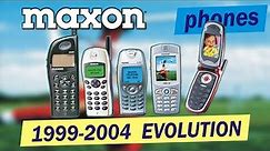 Maxon phones evolution 1999-2004