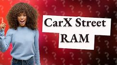 How much RAM is CarX Street?