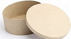 Pack of 6 Paper Mache Round Boxes - Blank Premade Papier Mache Round Shaped Cardboard Craft Boxes with Lids for Gifts, Candies and More. Decorate or Leave As is (7" x 3")