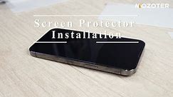 Installation steps of the 9H Tempered Glass Screen Protector