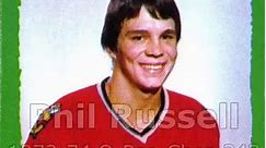 Phil Russell Chicago Blackhawks 1973-74 O-Pee-Chee 243 NHL Hockey Card #philrussell #chicagoblackhawks #blackhawks #hockeycards #hockeyhistory #nhlhistory | Vintage Hockey Cards Report