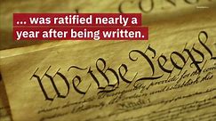 This Day in History: US Constitution Is Ratified