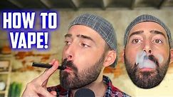 HOW TO VAPE! Vape Tutorial! Beginners Guide To Vaping! Inhale/Exhale Vape Techniques!