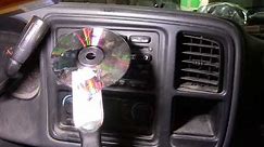 CD remove from cd player in a car or truck
