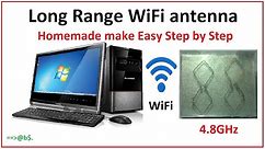 How to make long range WiFi antenna at home - Easy step by step