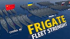 Frigate Fleet Strength by Country 2022 || in 3D