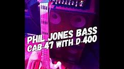 Phil Jones Bass Cab 47 amp with D 400. Fender Jazz Bass American Deluxe