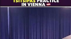 TSITSIPAS PRACTICE IN VIENNA #tennis #shorts