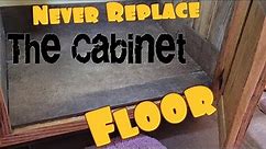 How To Never Replace A Rotten Sink Cabinet Floor